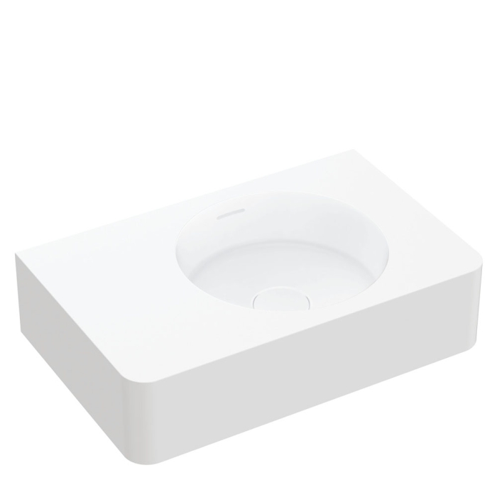 fienza Encanto 470 Solid Surface Wall Basin No Tap Hole