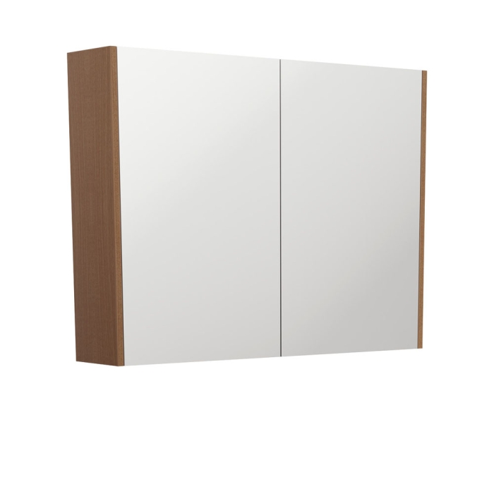 fienza 900 Mirror Cabinet with Walnut Side Panels