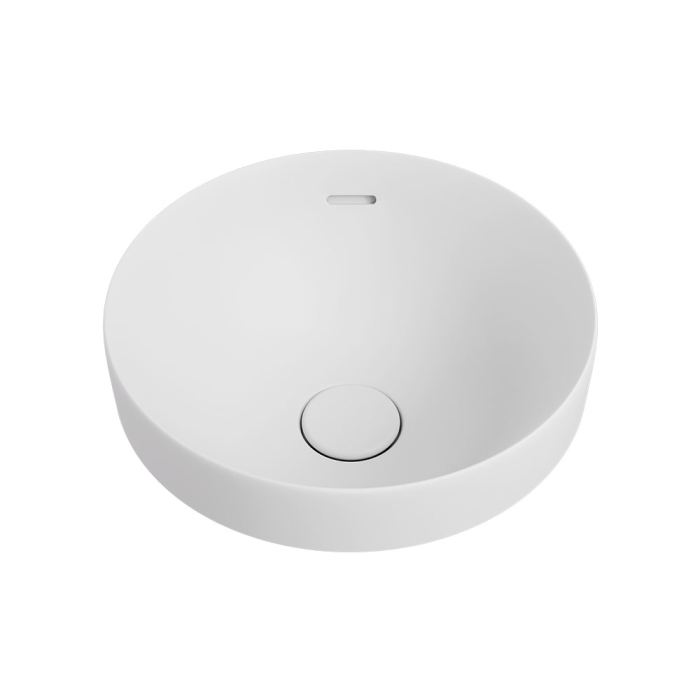 fienza Aluca Round Semi-Inset Basin Matte White