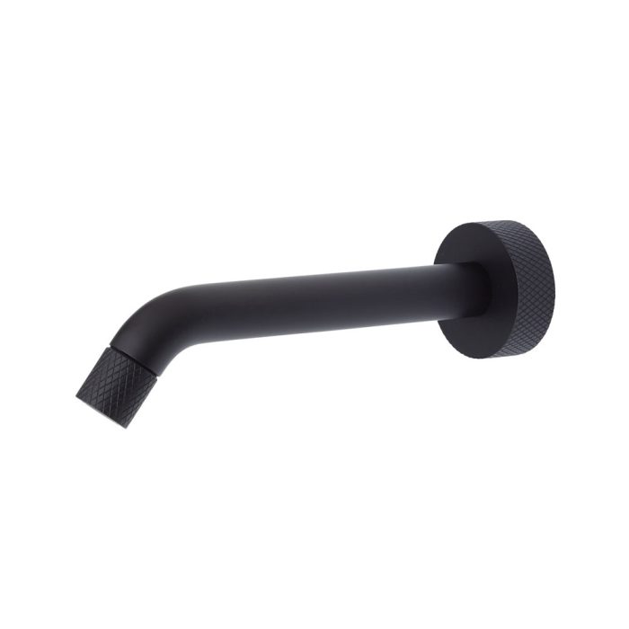 fienza Axle 180 mm Basin/Bath Outlet Matte Black