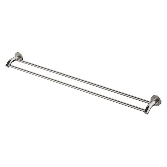 fienza Axle 900mm Double Towel Rail Brushed Nickel