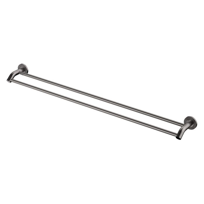 fienza Axle 900mm Double Towel Rail Gun Metal