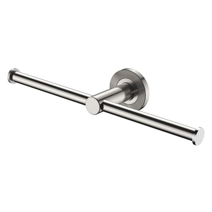 fienza Axle Double Roll Holder Brushed Nickel