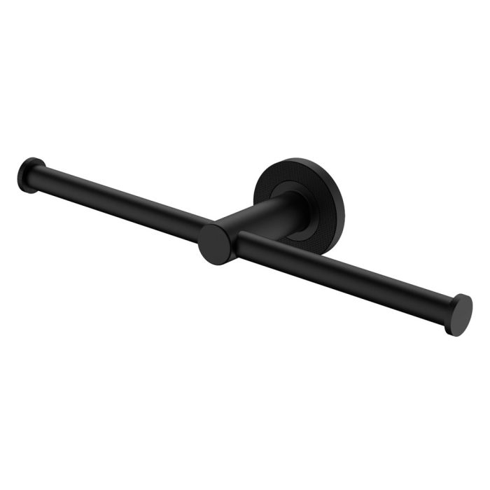 fienza Axle Double Roll Holder Matte Black