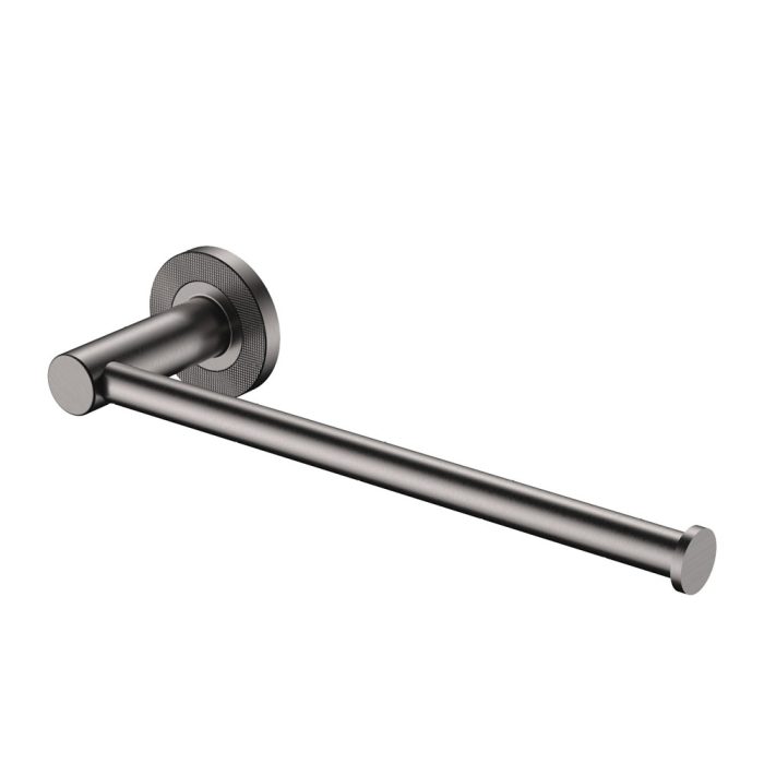 fienza Axle Hand Towel Rail/Roll Holder Gun Metal