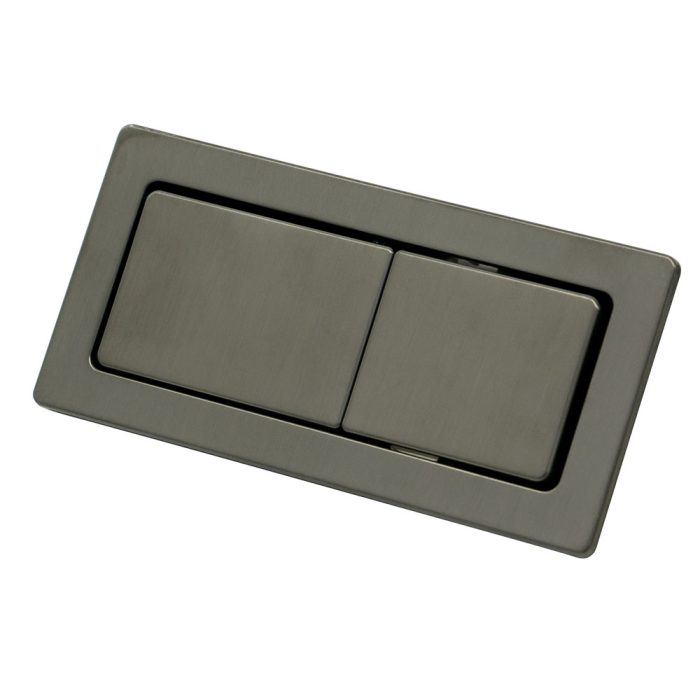 fienza Back to Wall Toilet Flush Buttons Gun Metal