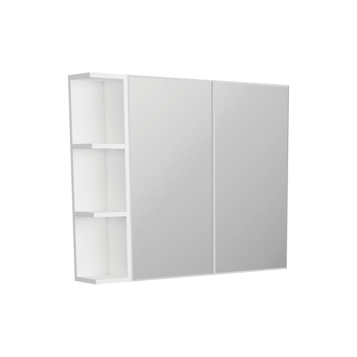 Fienza Bevel Edge 750 Mirror Cabinet 1 Side Shelf