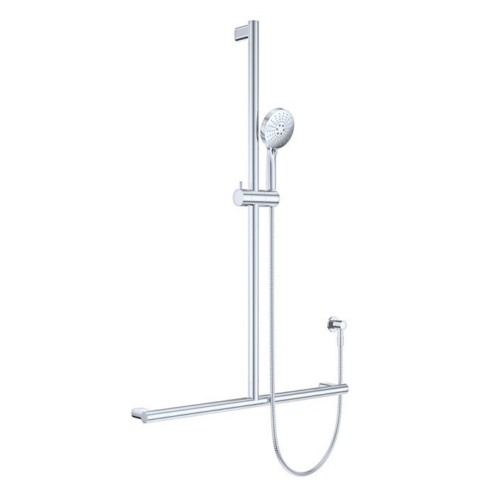 fienza Care Inverted T Rail Shower Chrome