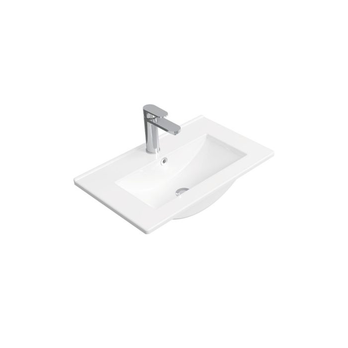 fienza Delgado Ensuite Depth Ceramic Basin Top 600