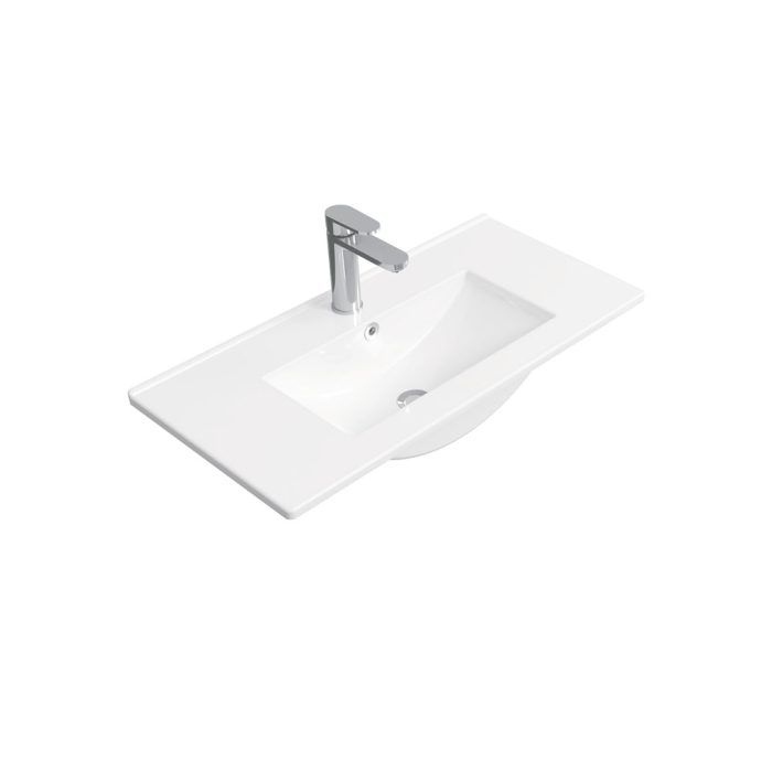 fienza Delgado Ensuite Depth Ceramic Basin Top 750