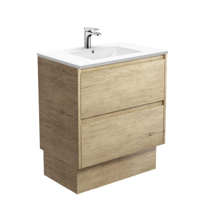 Fienza Dolce Amato 750 Scandi Oak Vanity On Kick