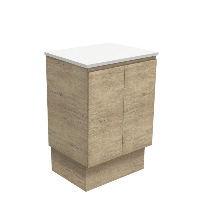 fienza Edge Scandi Oak 600 Cabinet on Kickboard
