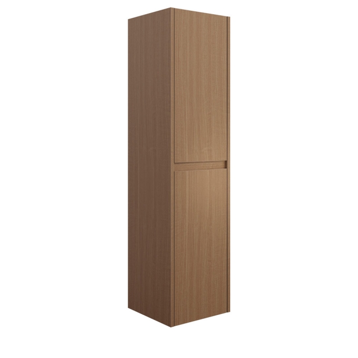 fienza Edge Walnut Wall Hung Tallboy