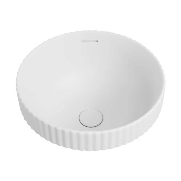 fienza Eleanor Round Semi-Inset Basin Matte White