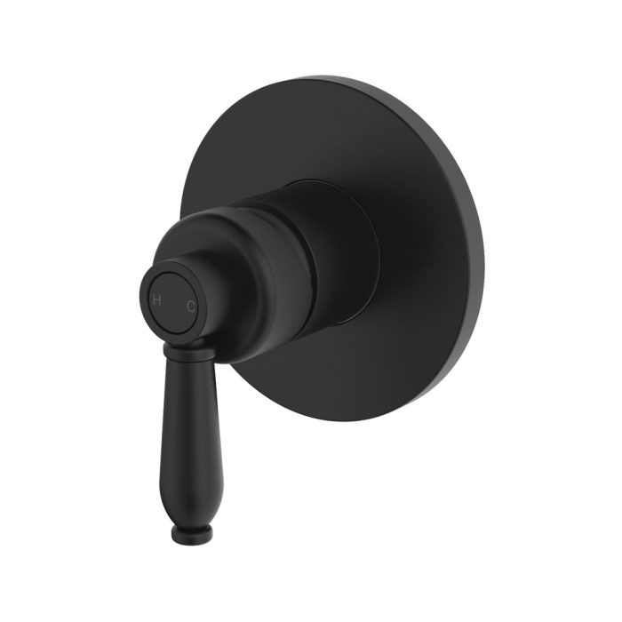 fienza Eleanor Wall Mixer Matte Black / Matte Black