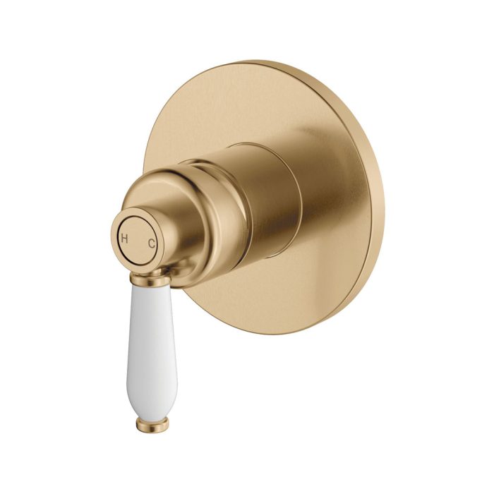 fienza Eleanor Wall Mixer Urban Brass / Ceramic