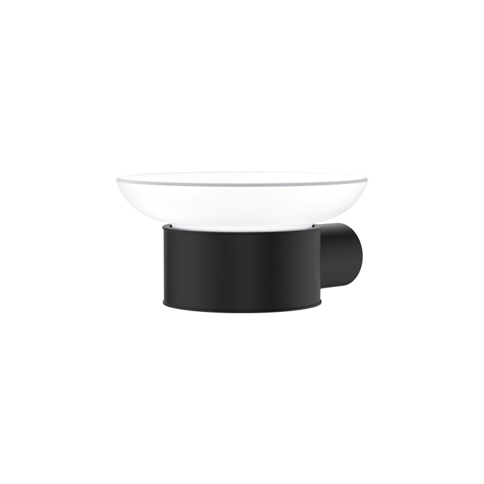 fienza Empire Slim Glass Soap Dish Matte Black