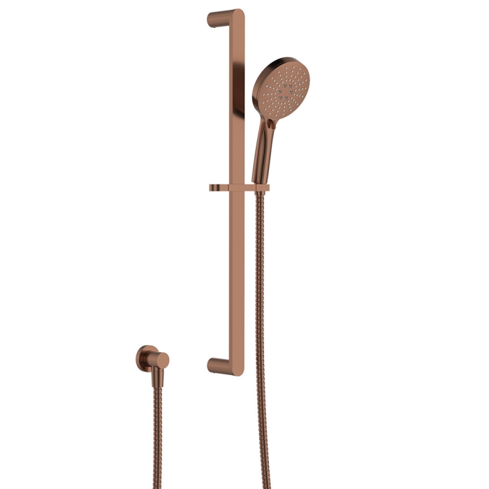 fienza Empire Slim Rail Shower Brushed Copper
