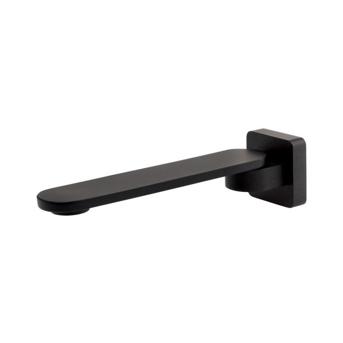 fienza Empire Slim Swivel Bath Outlet Matte Black