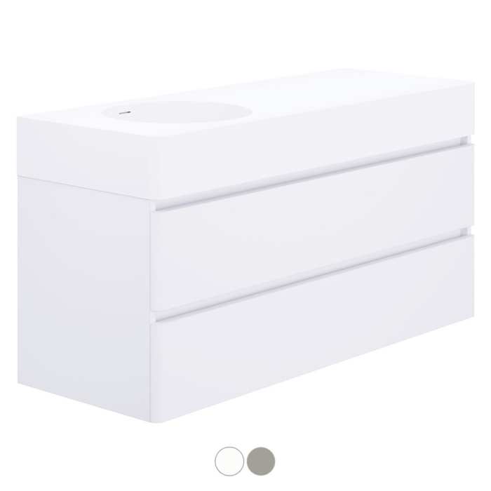 Fienza Encanto 1200 Left Bowl Wall Hung Vanity