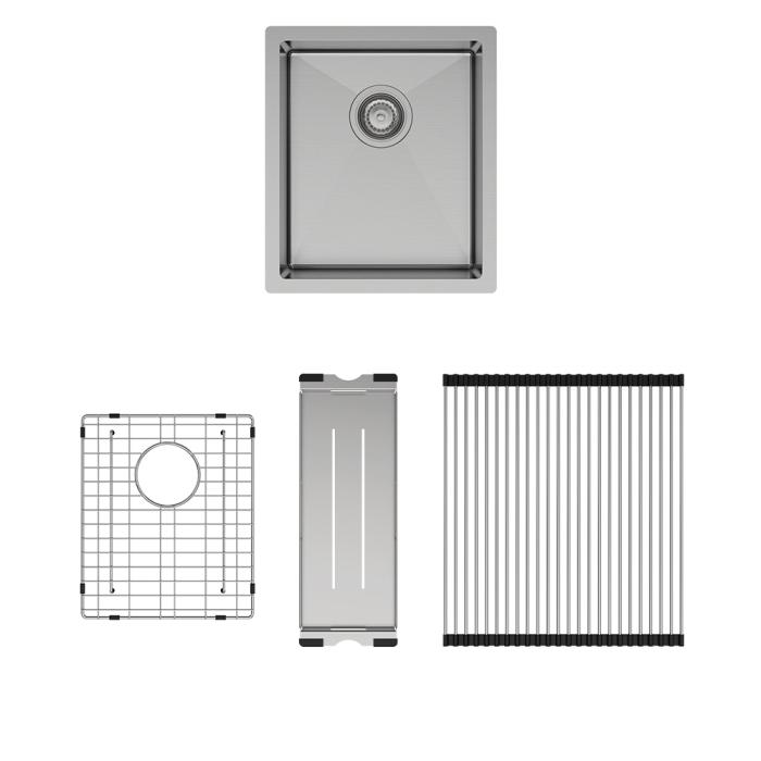 fienza Hana 27L Single Kitchen Sink Kit