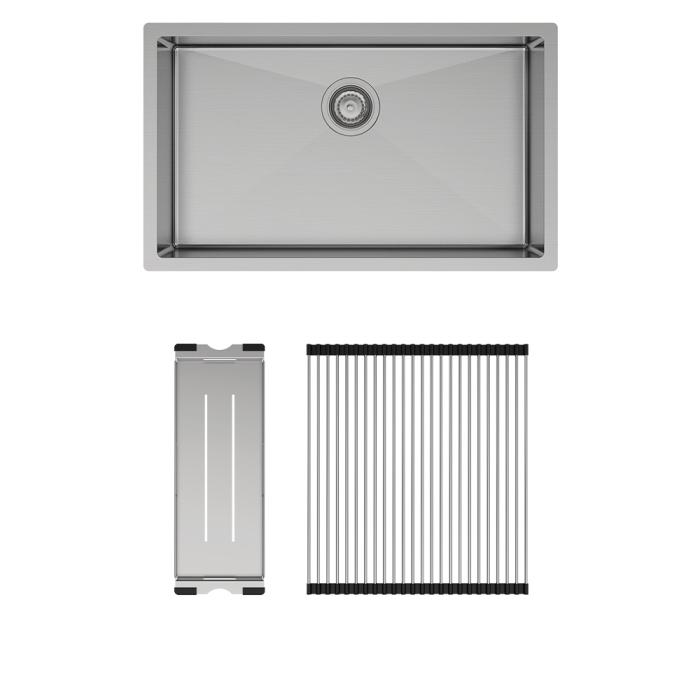 fienza Hana 55L Single Kitchen Sink Kit