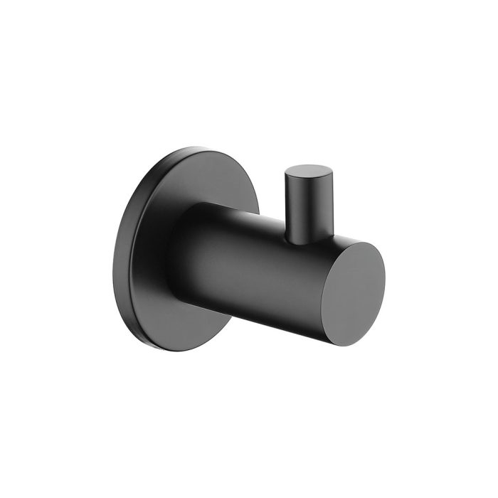fienza Hustle Single Robe Hook Matte Black