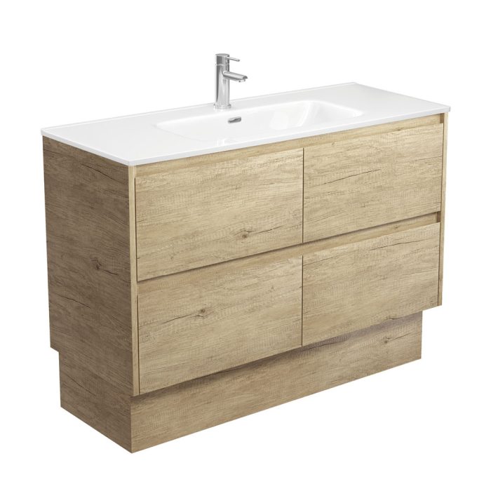 fienza Joli Amato 1200 Scandi Oak Vanity On Kick