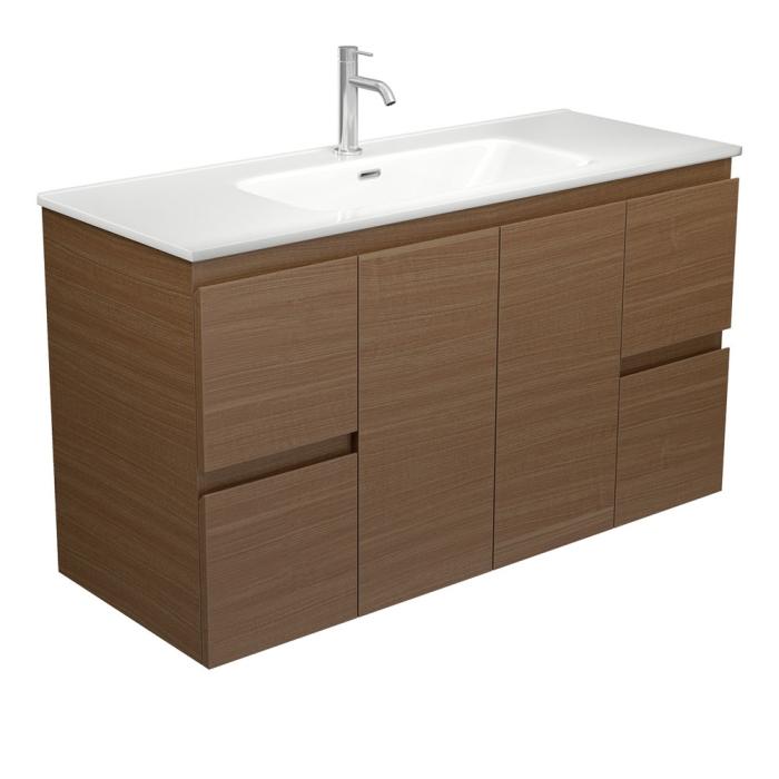 fienza Joli Edge Walnut 1200 Wall Hung Vanity