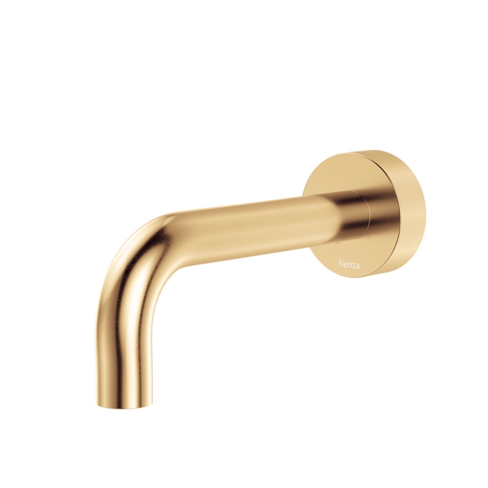 fienza Kaya Basin/Bath Outlet 130mm Urban Brass