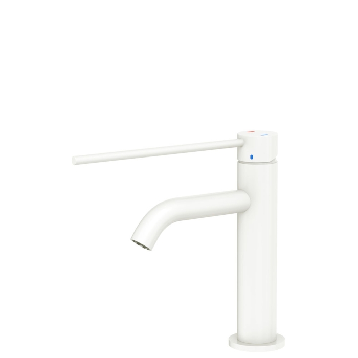 fienza Kaya Care Basin Mixer Matte White