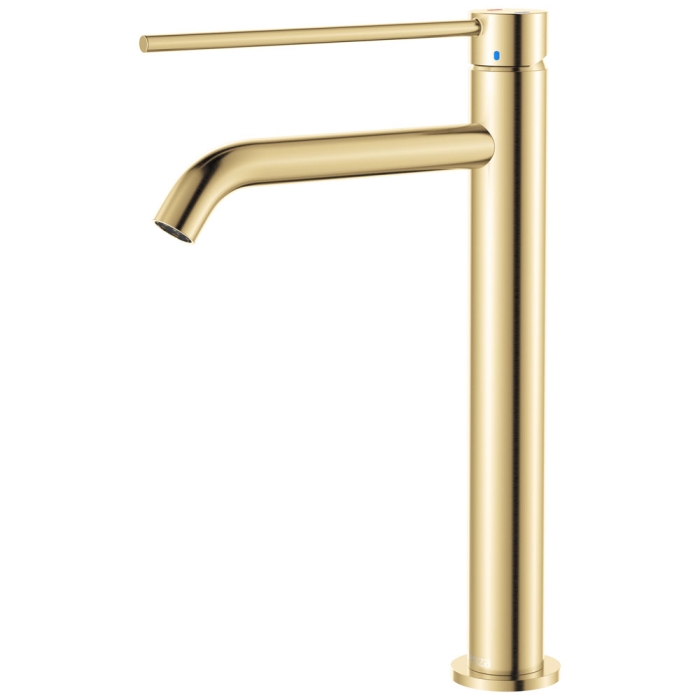 fienza Kaya Care Tall Basin Mixer Urban Brass
