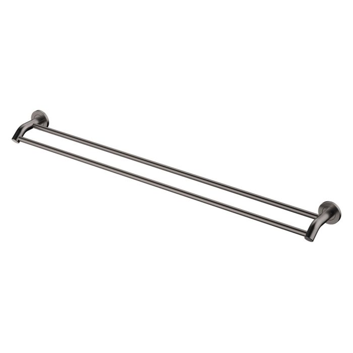 fienza Kaya Double Towel Rail 900mm Gun Metal