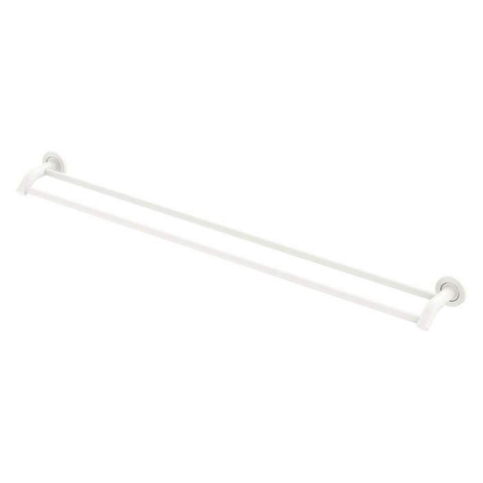 fienza Kaya Double Towel Rail 900mm Matte White