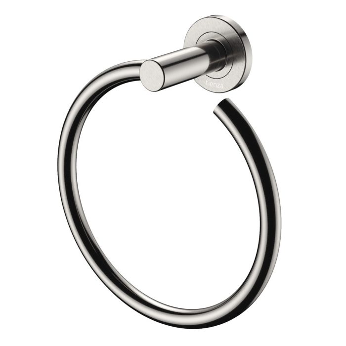 fienza Kaya Hand Towel Ring Brushed Nickel