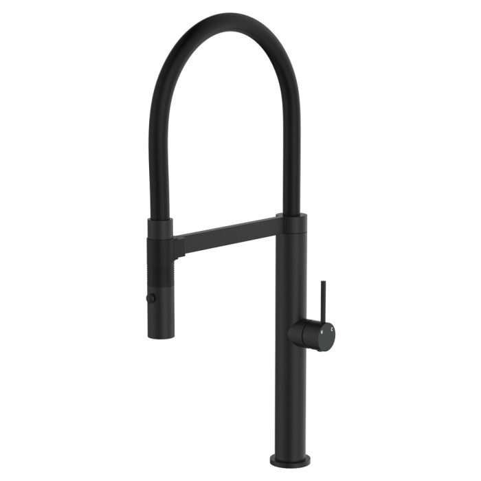 fienza Kaya Pull Down Sink Mixer Matte Black