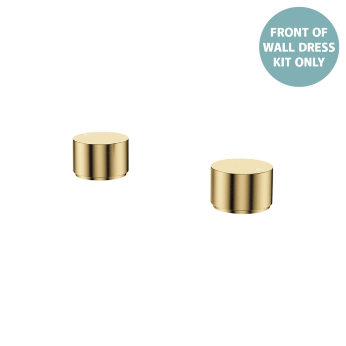 fienza Kaya Round Hob Taps Dress Kit Urban Brass