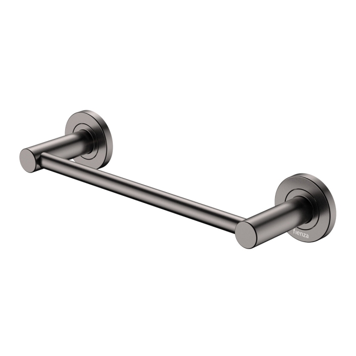 fienza Kaya Single Towel Rail 300mm Gun Metal