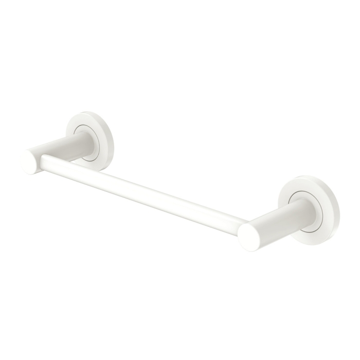 fienza Kaya Single Towel Rail 300mm Matte White