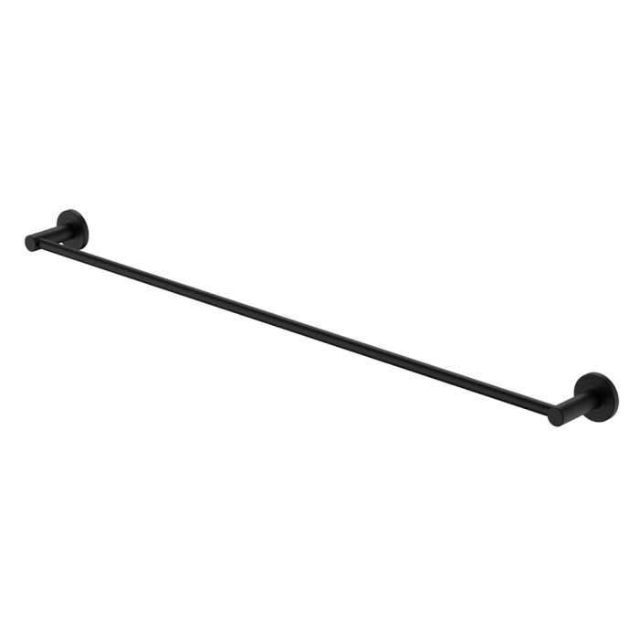fienza Kaya Single Towel Rail 900mm Matte Black