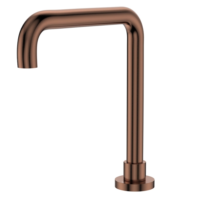 fienza Kaya Squareline Hob Outlet Brushed Copper