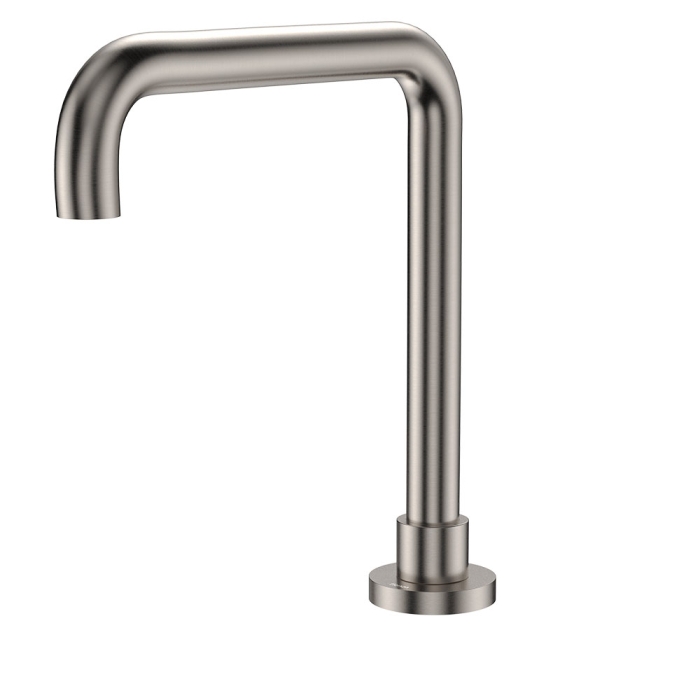 fienza Kaya Squareline Hob Outlet Brushed Nickel