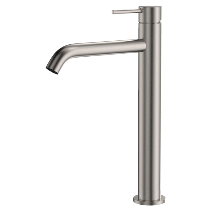 fienza Kaya Tall Basin Mixer Brushed Nickel