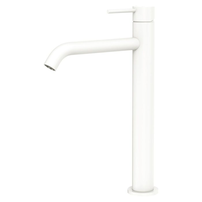 fienza Kaya Tall Basin Mixer Matte White