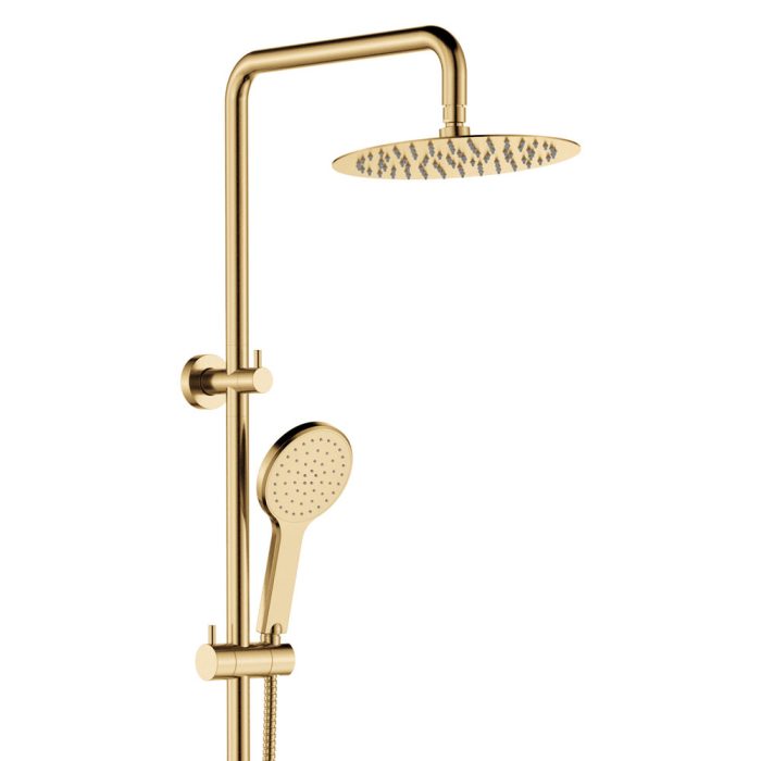 fienza Kaya Twin Shower Urban Brass