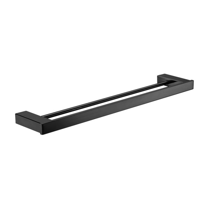 fienza Koko Double Towel Rail 610 mm Matte Black