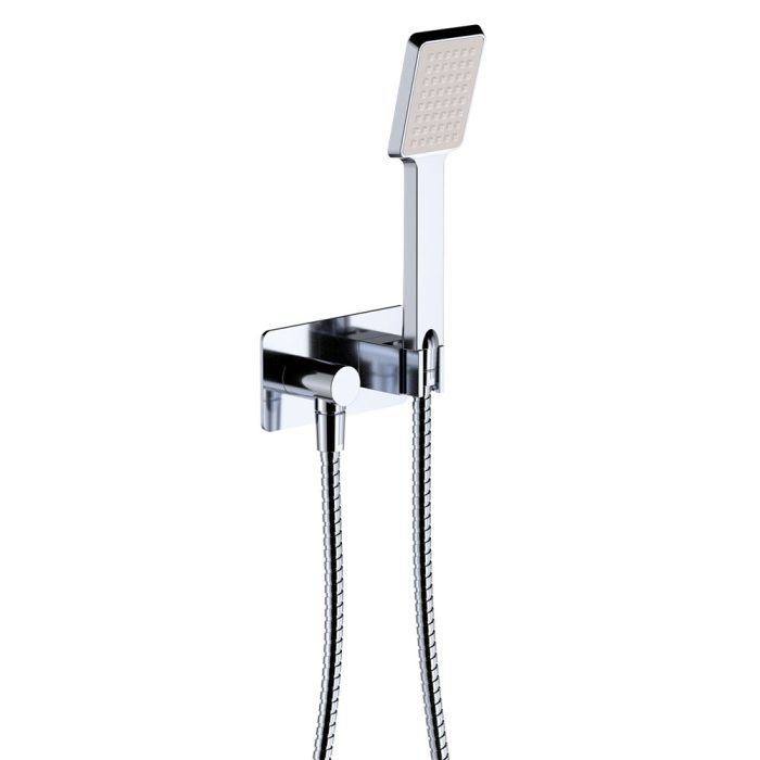 fienza Koko Hand Shower Rectangular Plate Chrome