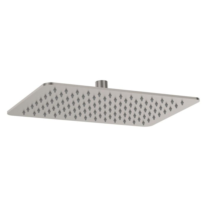 fienza Koko Rectangular Shower Head Brushed Nickel