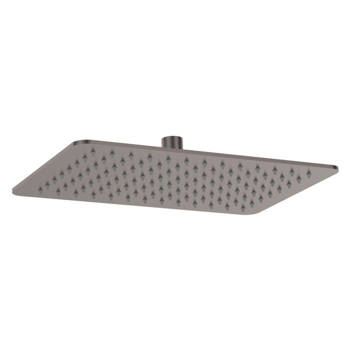fienza Koko Rectangular Shower Head Gun Metal