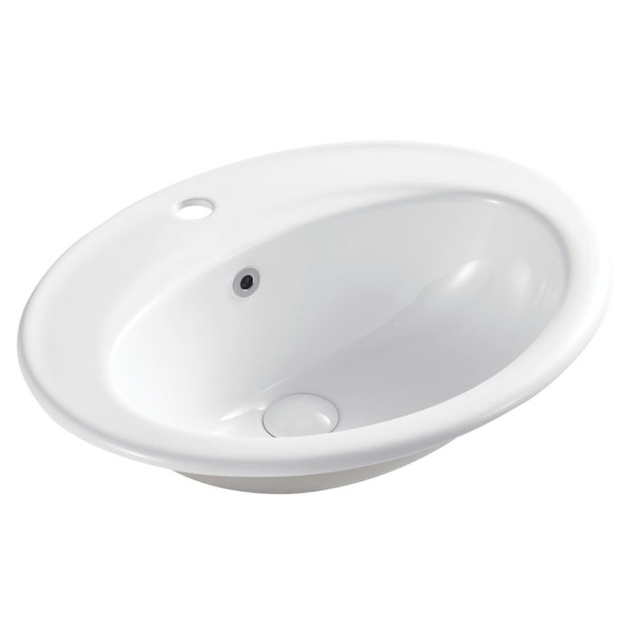 fienza Lacy Fully-Inset Basin 1 Tap Hole